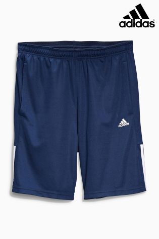 adidas Gym Navy Base 3 Stripe Short